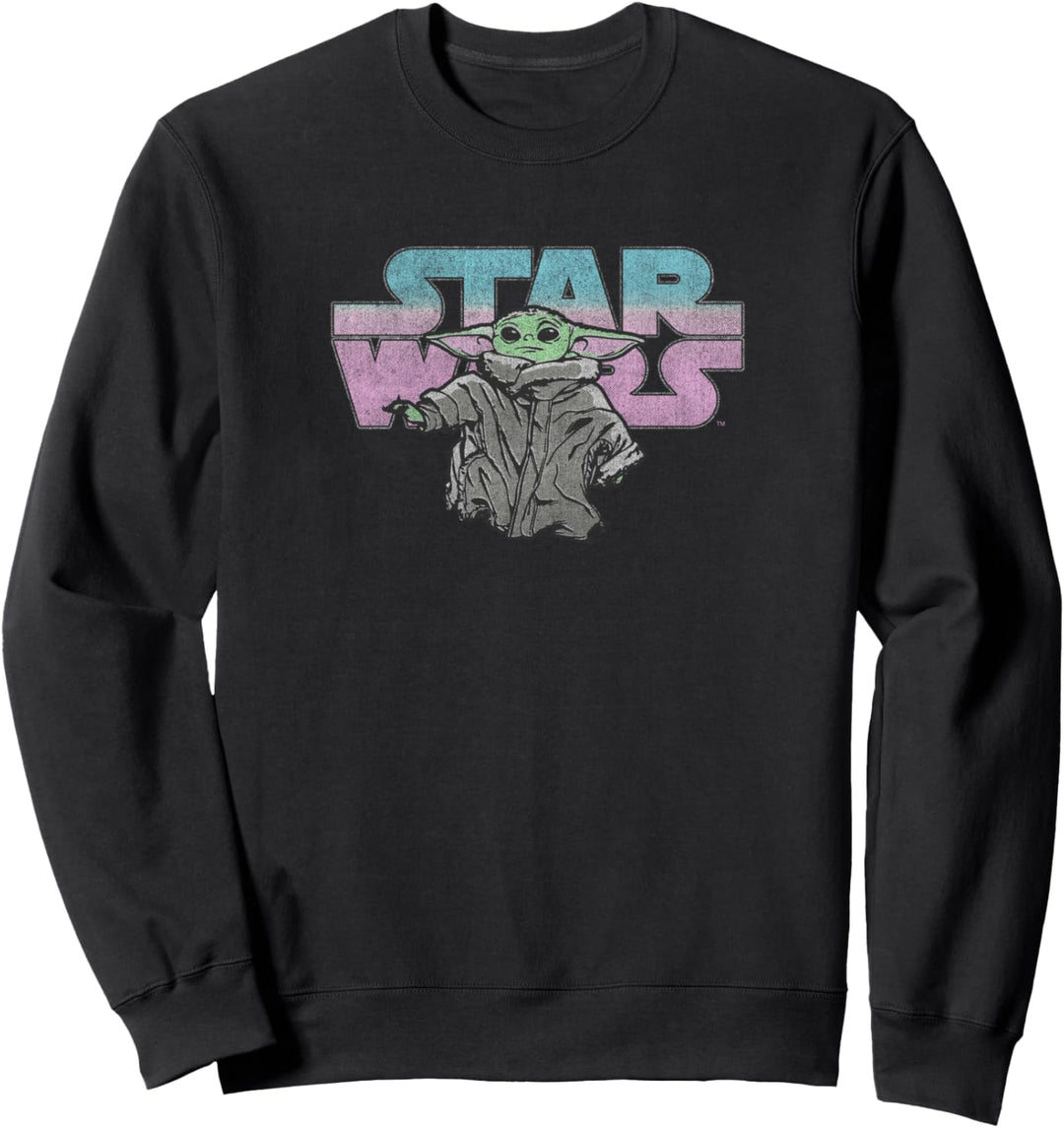 Star Wars The Mandalorian Child Distressed Logo Sweatshirt