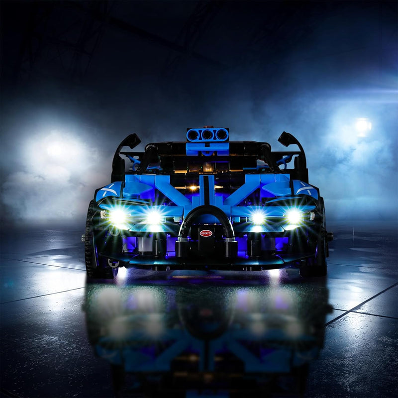 LocoLee Licht Kompatibel mit Lego Peugeot 9X8 24H Le Mans Hybrid Hypercar, Led Beleuchtungs Compatib