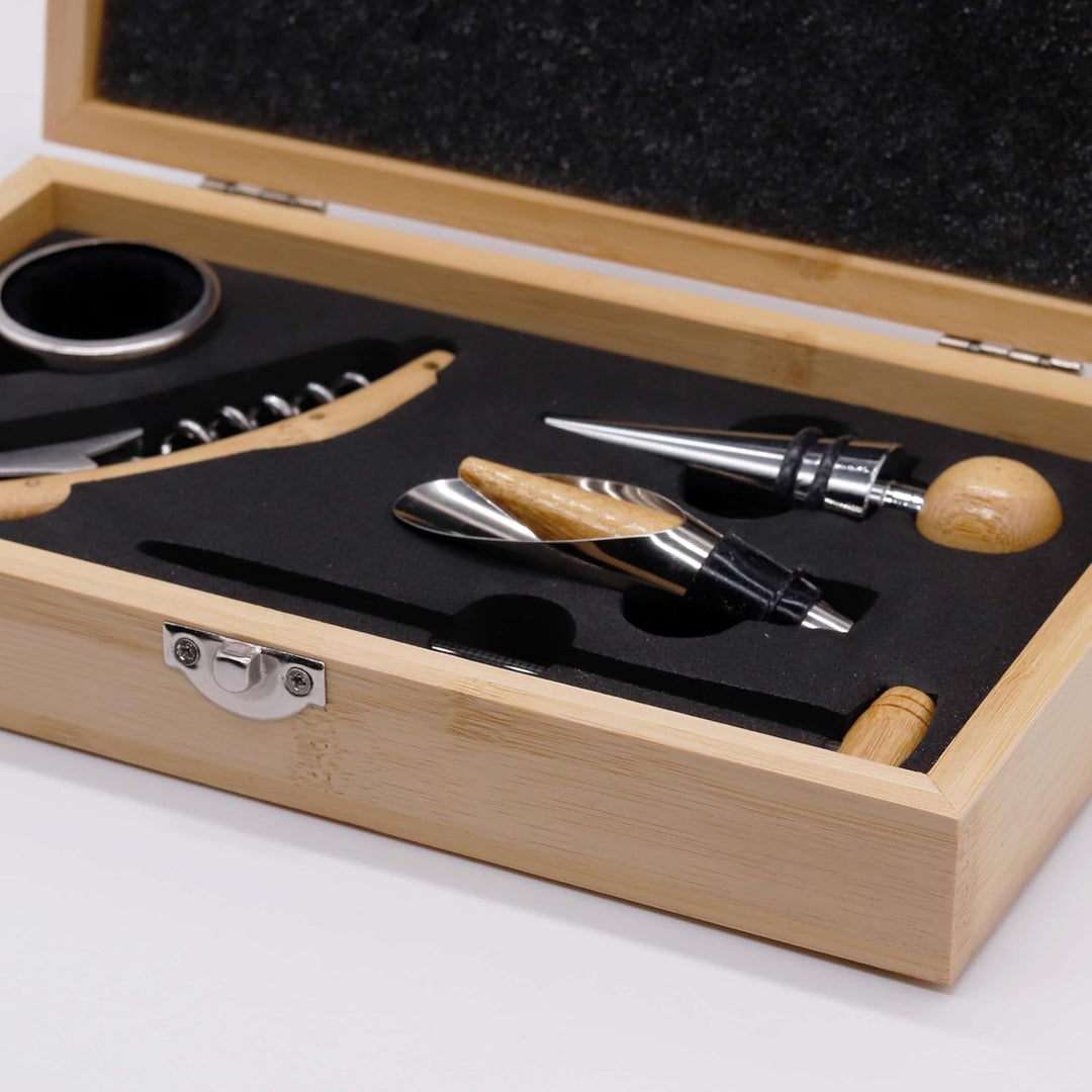 LAUBLUST Weinöffner Set als Geschenk zum 18. Geburtstag - 5er Weinzubehörset zur Volljährigkeit als
