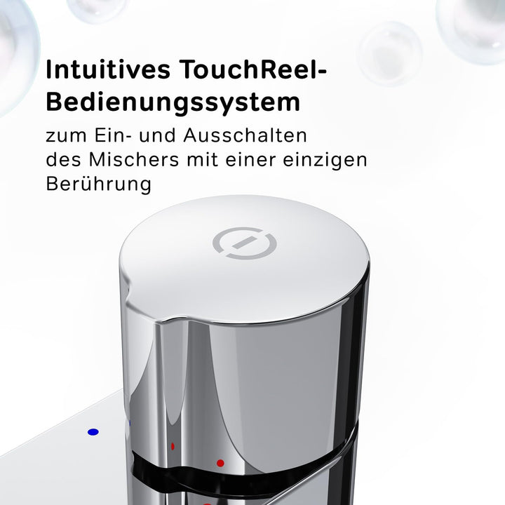 Wasserhahn Bad, Waschtischarmatur mit Push-Schalter, Badarmaturen aus Messing, Waschbecken Armatur,