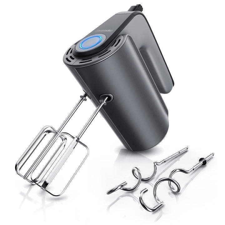 Arendo Elektrischer Handmixer 350W Mixer zum Backen – Handrührer mit 2 Rührquirlen und 2 Knethaken a