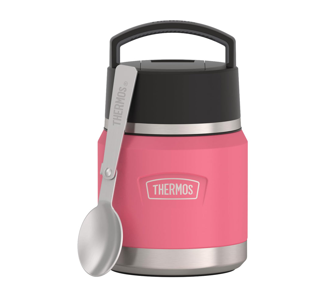 Thermos ICON Kids Thermobehälter für Essen 0,35l, pink, Edelstahl, absolut dicht, hält Speisen 12h h