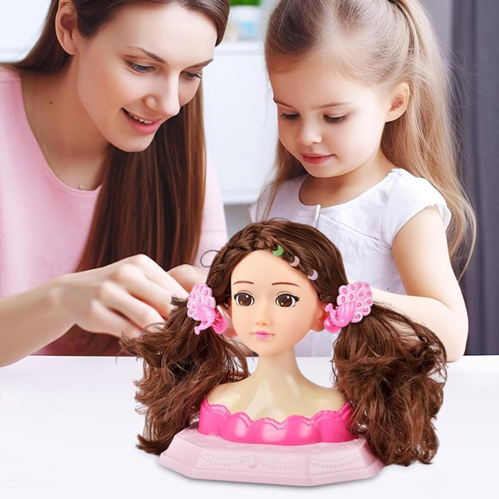 Generisch Täuschen Sie Play Doll Head Kit - Rollenspiel Hair Salon Kit | ABS Make -up Friseur Stylin