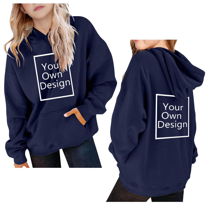 EMATOP Personalisierte Hoodie für Mädchen Jungen Warm Individuelle Kapuzenpullover Bedrucken Lassen