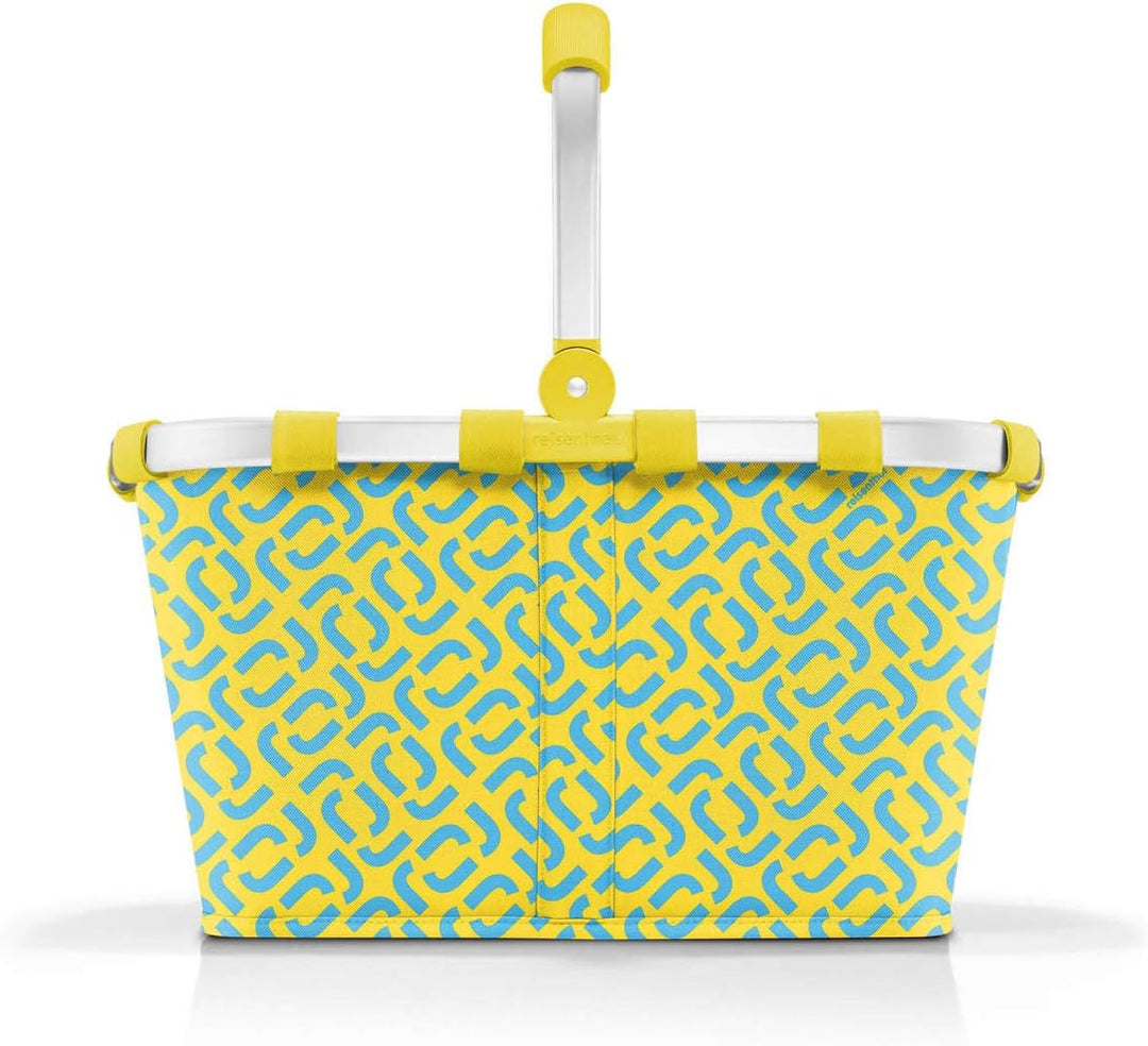 reisenthel Carrybag Trolley mit Schwenkrollen, 48 x 29 x 28 cm Signature Lemon, Signature Lemon
