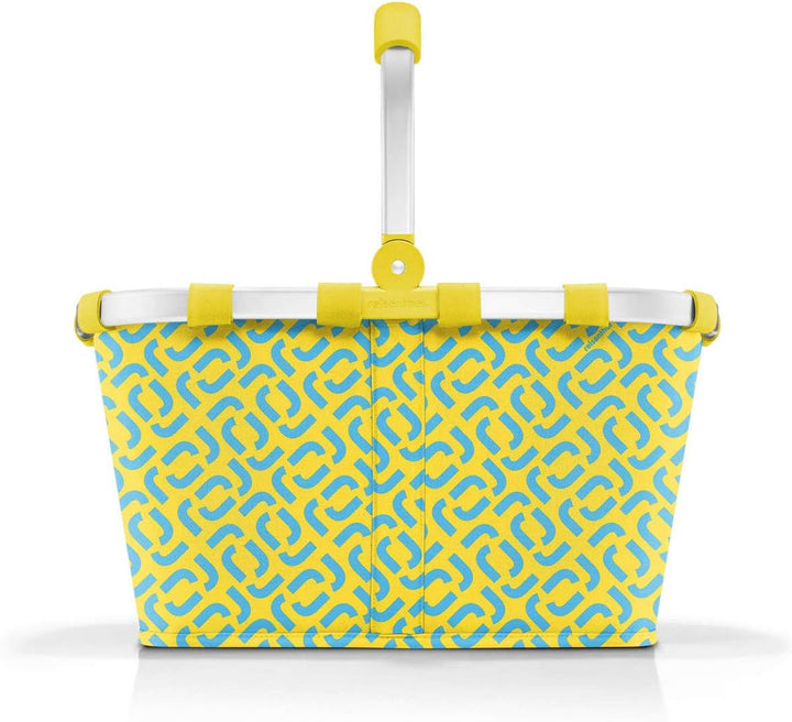 reisenthel Carrybag Trolley mit Schwenkrollen, 48 x 29 x 28 cm Signature Lemon, Signature Lemon