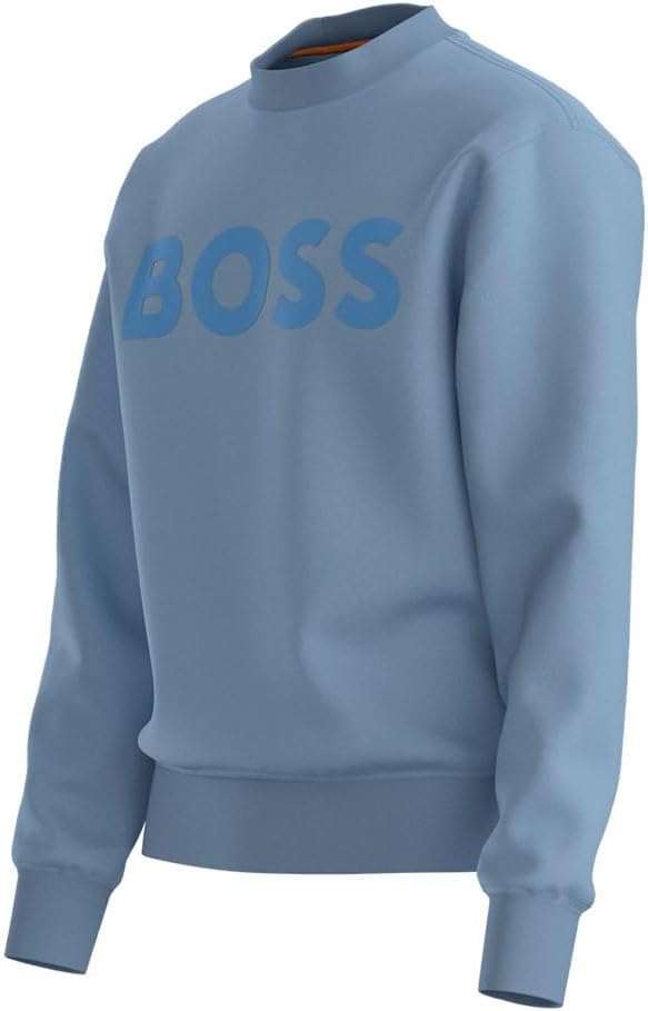 BOSS Herren Webasiccrew 10244192 01 Sweatshirt 6XL 470open Blue, 6XL 470open Blue