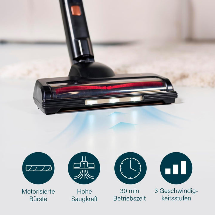 Princess Dynamic Storm – Leistungsstarker bürstenloser Motor – Hygienische Behälterentleerung – 30 m
