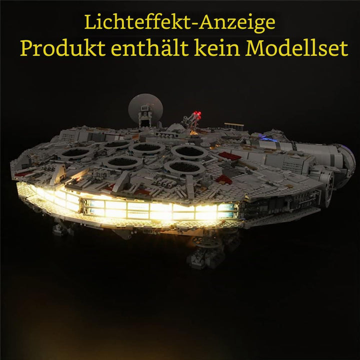 GEAMENT LED Licht-Set Kompatibel mit Lego Millennium Falcon Ultimate - Beleuchtungsset für Star Wars