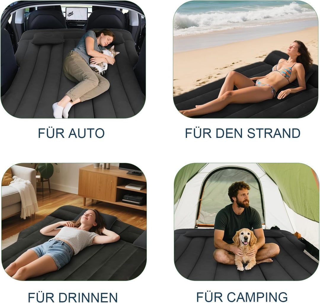 Auto Matratze, Aufblasbare Matratze für Model Y RV Minivan SUV Luftmatratze, Verdickte Automatratze