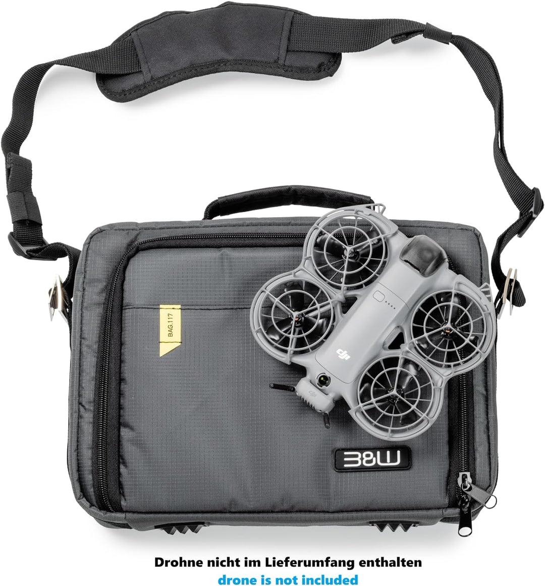 B&W International Drone.Bag TEX.Neo2 – Tasche mit Variabler Facheinteilung für DJI Neo 2 – wasserabw