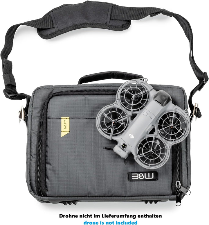 B&W International Drone.Bag TEX.Neo2 – Tasche mit Variabler Facheinteilung für DJI Neo 2 – wasserabw