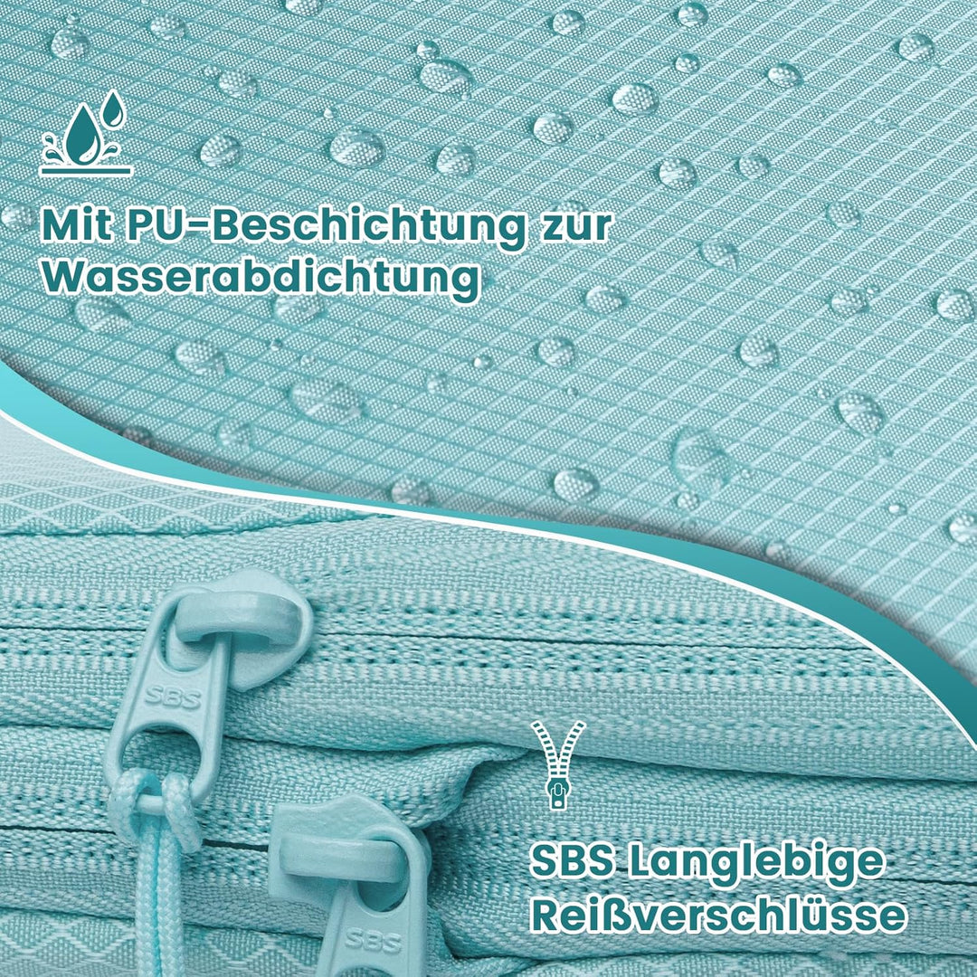 Packing Cubes Compression 8 Stück Koffer Organizer,Wasserdicht PackwüRfel Packtaschen Kompression, T