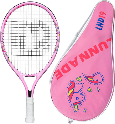 LUNNADE Tennisschläger für Kinder Junior, 19/21/23/25 Zoll Jugend Tennisschläger mit Hülle, geeignet