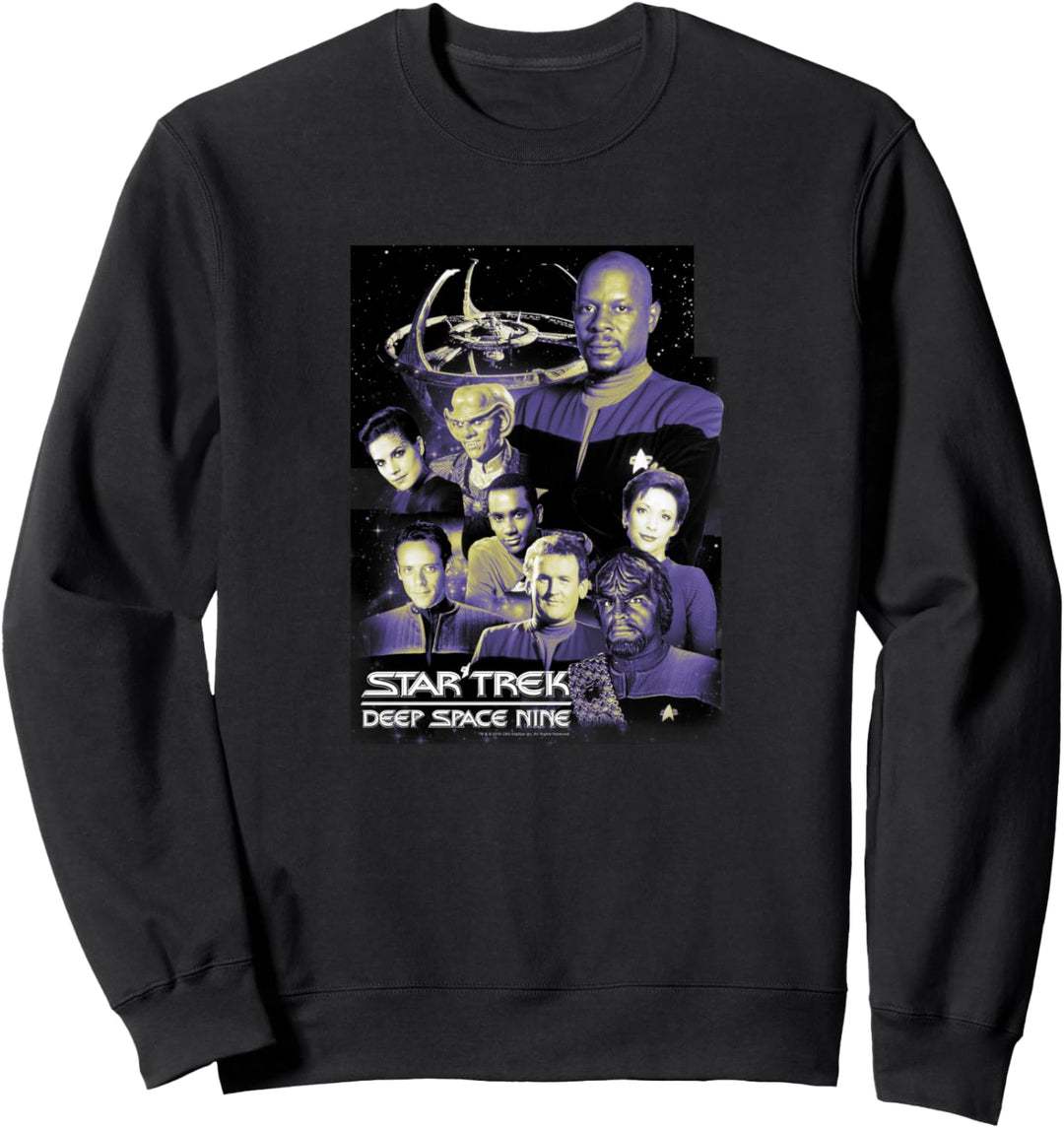 Star Trek DS9 Space Station Crew Portraits Sweatshirt