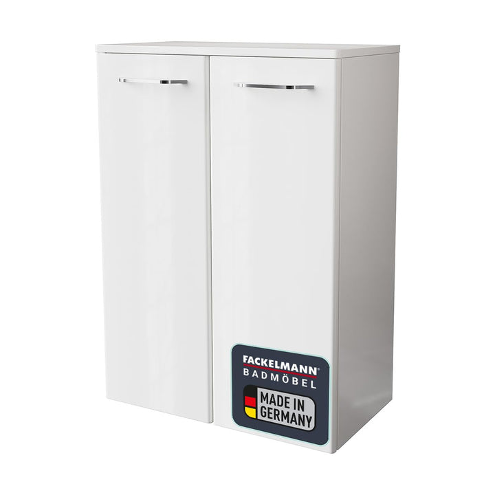 FACKELMANN Milano Doppelmidischrank mit Türen – Schrank fürs Badezimmer (60,2 cm x 82,6 cm x 32 cm)