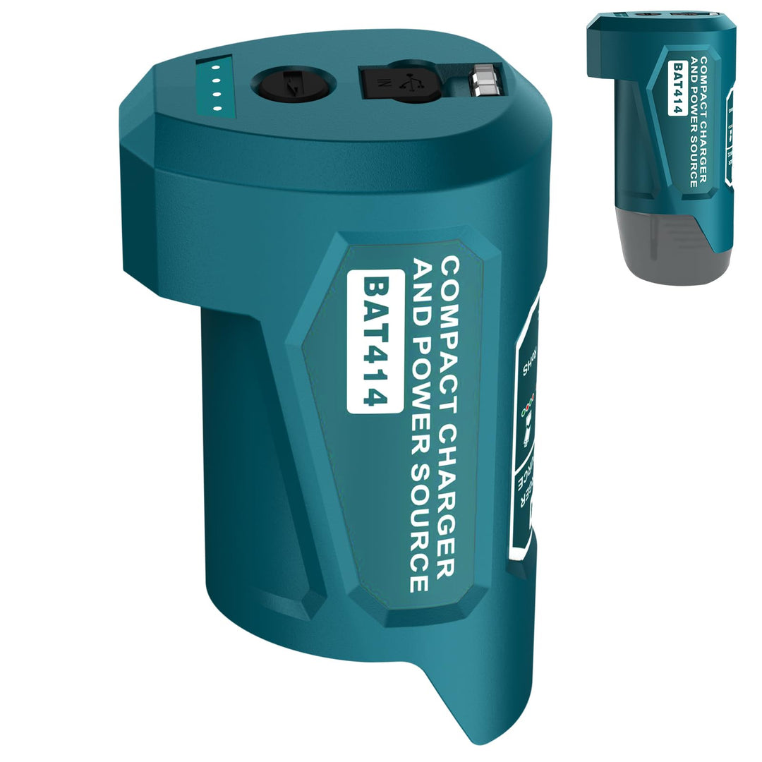Upgrade 12V USB Power Source Ladegerät Adapter für Bosch Professional 12V Akku, Type-C Eingang, USB