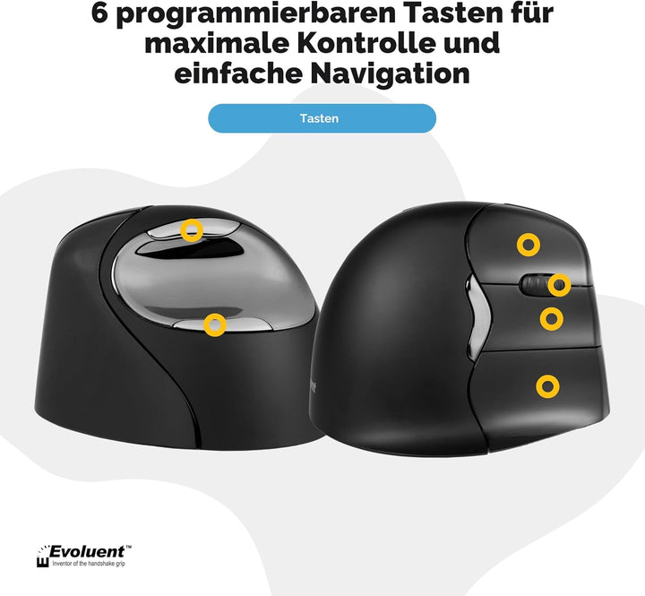 Evoluent Vertical Maus für Rechte Hand weiss, 0852153014515