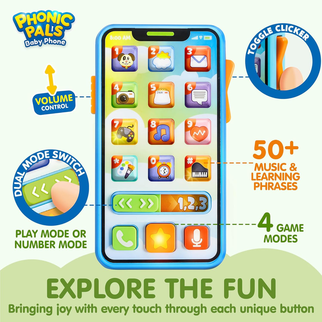 JOYIN Baby Spielzeug Schlüssel und Handy, Sensorik Spielzeug Autoschlüssel Telefon Spielzeug für Kin