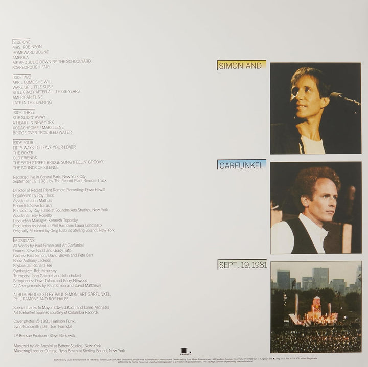 The Concert In Central Park, Vinyl