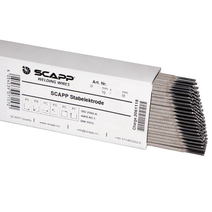 SCAPP Stabelektrode Xt-allround für Stahl Ø 2,0 x 250 mm (1,6 kg) - Typ E 51 32 R(C)3 / E38 0 RC 11