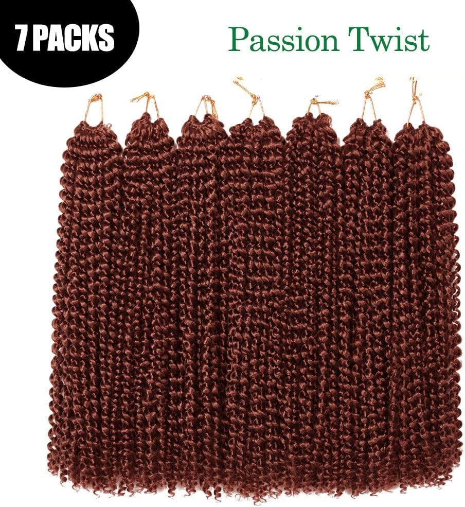 Passion Twist Hair, 7 Packs 24 Inch Water Wave Crochet Hair for Long Bohemian Hair Braiding Hair YDD