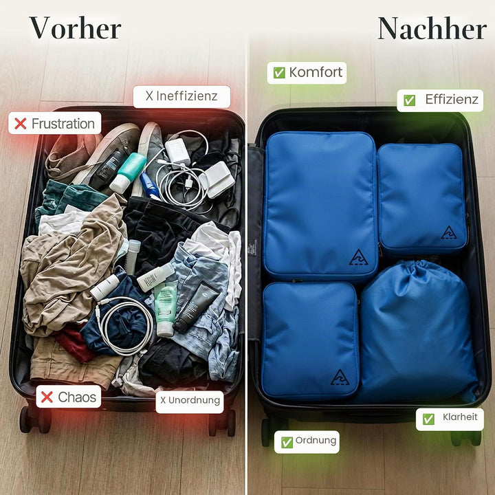 Deluxe-Kompressions-Verpackungswürfel für Reisen – maximiere den Platz im Gepäck mit patentiertem Hy
