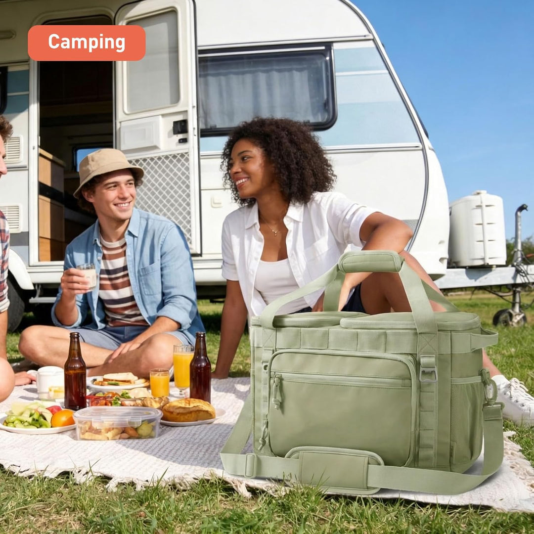 TOURIT Kühltasche Picknicktasche 30 Dosen Isolierter weicher Kühler Gross Zusammenklappbar Thermotas