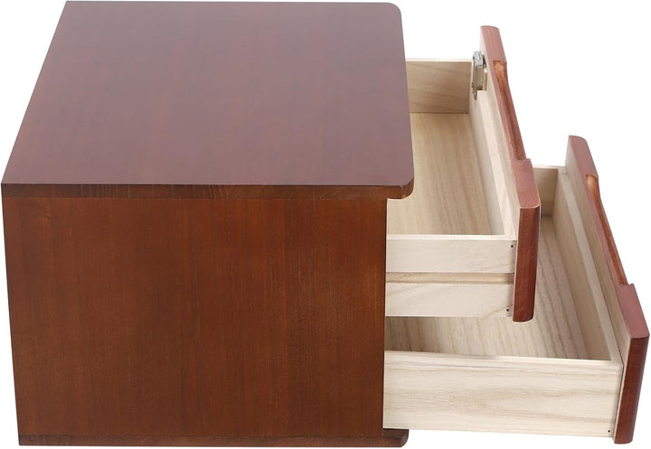 Schubladenbox Schreibtisch, Box Abschliessbar 5kg Tungholz Mit 5-Stufiger Organizer Schlüssel Anti-R