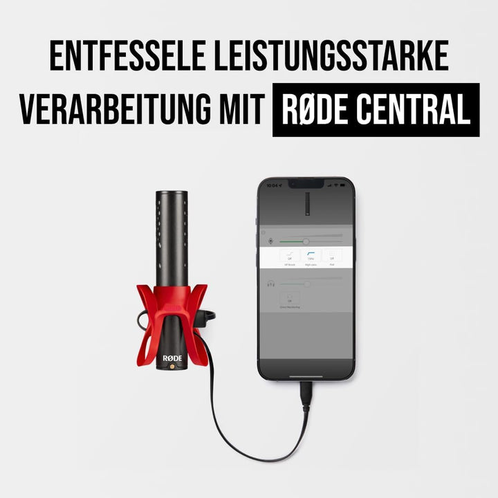 RØDE VideoMic GO II Ultra-kompaktes On-Camera Richtrohrmikrofon mit 3,5-mm- und USB-Ausgängen für Fi