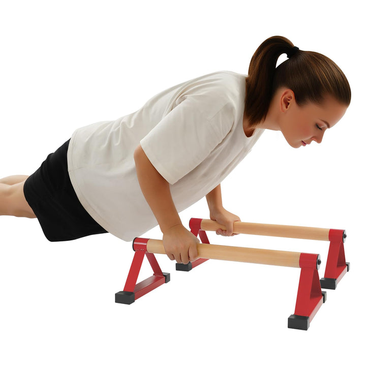Liegestützgriffe 50cm, Push-Up-Ständer für Fitness &amp; Calisthenics | 400kg Tragfähigkeit, aus Buchenh
