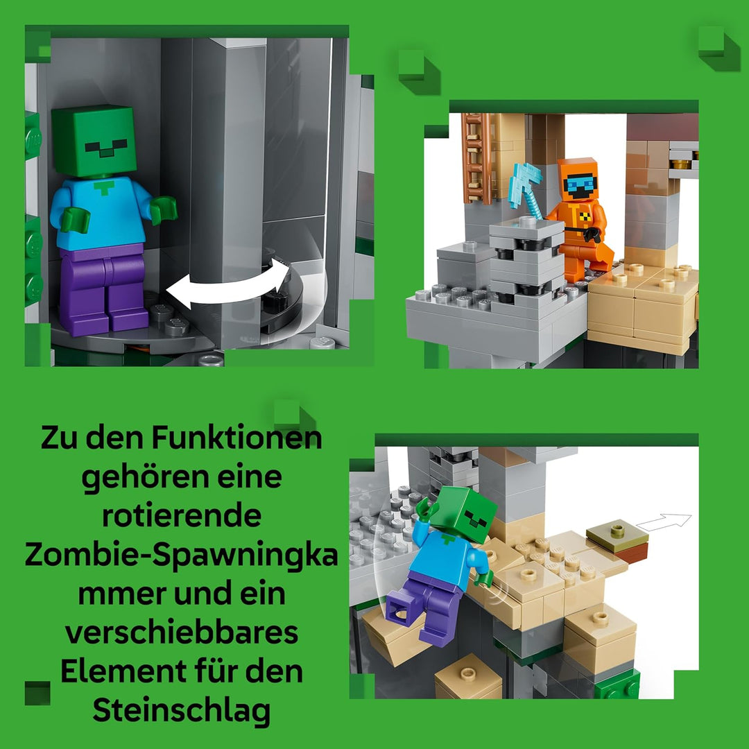 LEGO Minecraft Zombieverlies - Bauspielzeug für Rollenspiele - Minecraft-Spielset für Jungen und Mäd