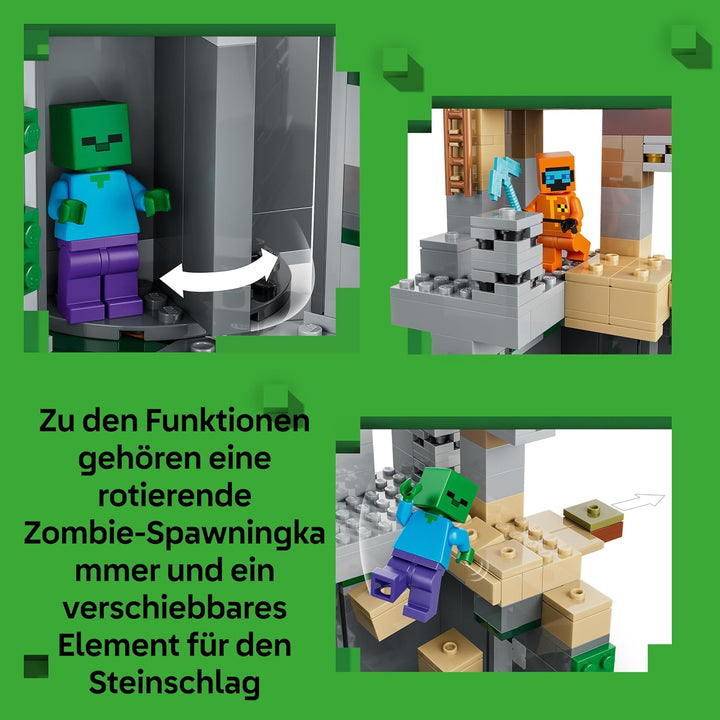 LEGO Minecraft Zombieverlies - Bauspielzeug für Rollenspiele - Minecraft-Spielset für Jungen und Mäd
