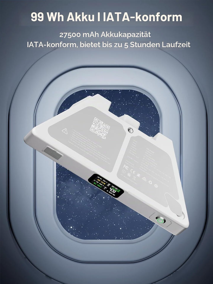 Starlink Mini Akku Pack LinkPower 2, 99Wh Powerbank für Starlink Mini, 5 Stunden Laufzeit, Unterstüt