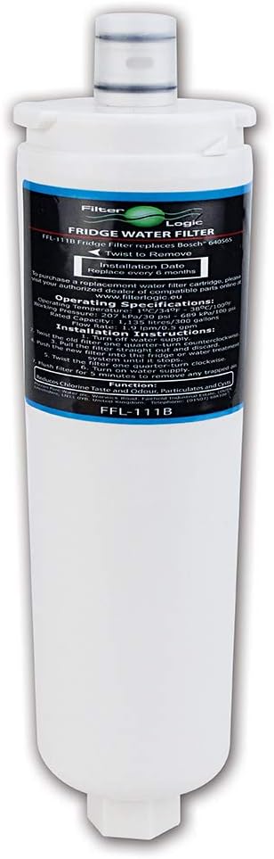 FilterLogic FFL-111B Kühlschrank-Wasserfilter kompatibel mit Bosch CS-52, 640565, Siemens, Neff, Abo