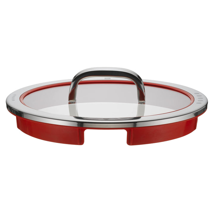 WMF Function 4 Topfdeckel 24 cm, Glasdeckel mit 4 Abgiessfunktionen, Glas, Silikon, Cromargan Edelst