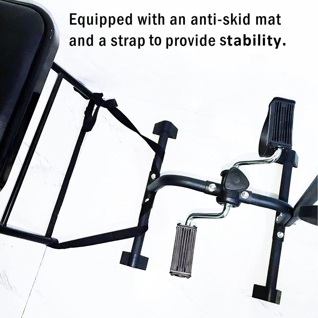 Pedal Exerciser Bike Hand Arm Leg and Knee Peddler Adjustable Fitness Equipment for Seniors, Elderly