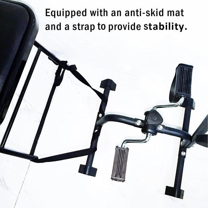 Pedal Exerciser Bike Hand Arm Leg and Knee Peddler Adjustable Fitness Equipment for Seniors, Elderly