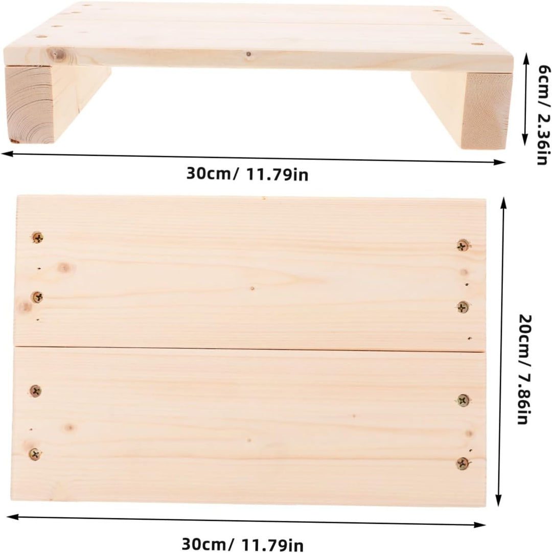 Holz Tritthocker 30X20X6Cm Multifunktionaler Fusshocker Holzschemel Für Erwachsene Und Kinder rutsch