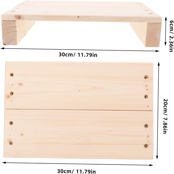 Holz Tritthocker 30X20X6Cm Multifunktionaler Fusshocker Holzschemel Für Erwachsene Und Kinder rutsch