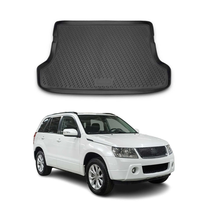 OMAC Kofferraummatte Kofferraumwanne kompatibel mit Suzuki Grand Vitara 2006-2013 Gummi TPE Kofferra