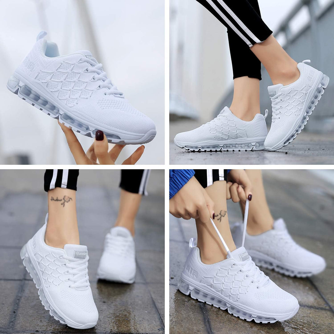 frysen Herren Damen Sportschuhe Laufschuhe mit Luftpolster Turnschuhe Profilsohle Sneakers Leichte S