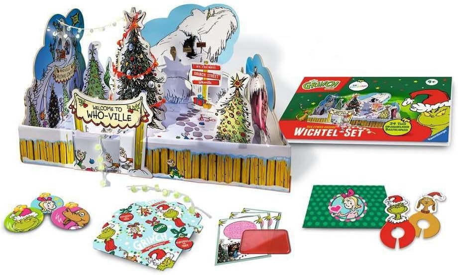 Ravensburger BeCreative Wichtelset Grinch - Bastelset für Kinder ab 4 Jahren, Wichteltür-Set & Wicht