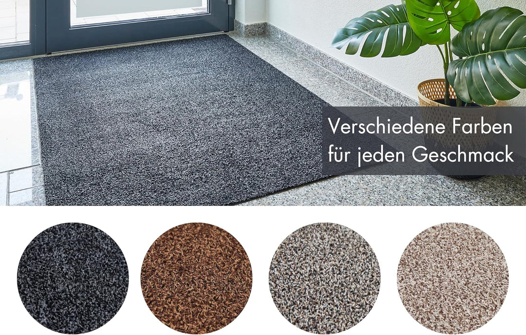 andiamo Fussmatte innen Samson – waschbare Baumwoll-Schmutzfangmatte - rutschfest, saugstark & hochw