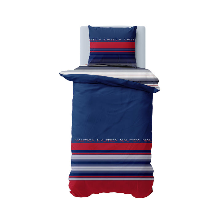 Nautica Home Drifting BETTWÄSCHE Set Satin 100% Baumwolle 135X200 + 80X80, 135x200