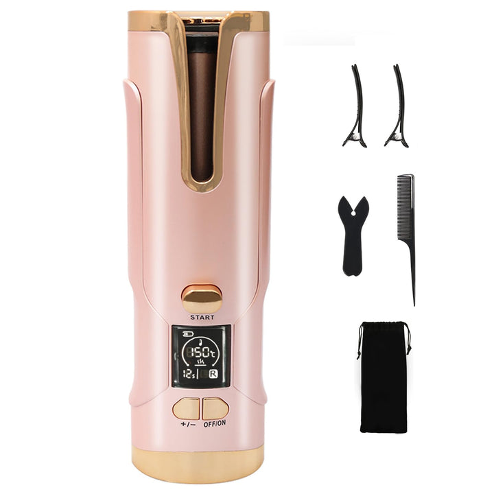 Lockenstab Selbstdrehend Schnurlos elektrischer Lockenwickler klein 20MM für kurze/lange haare mit 5