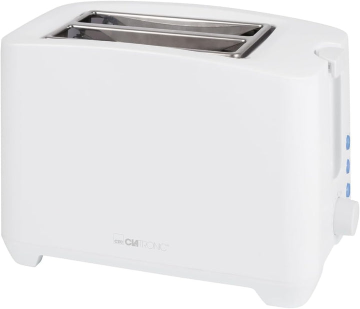 Clatronic® Toaster 2 Toastschlitze | Toaster mit Brötchenaufsatz | Toaster 2 Scheiben mit Liftfunkti