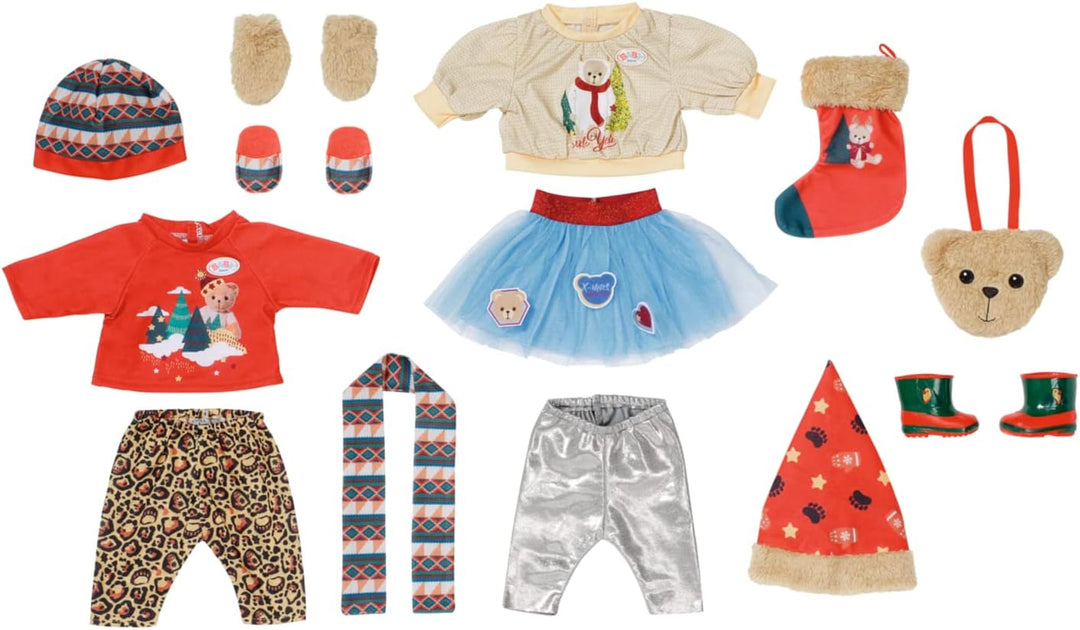 BABY born Adventskalender mit 24 Überraschungen, enthält Kleidung und Accessoires für 43 cm Puppen,