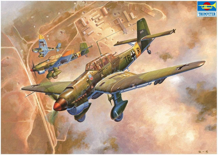 Trumpeter 002421 Ju-87b-2, Junkers Ju 87b-2 Modellbausatz, verschieden