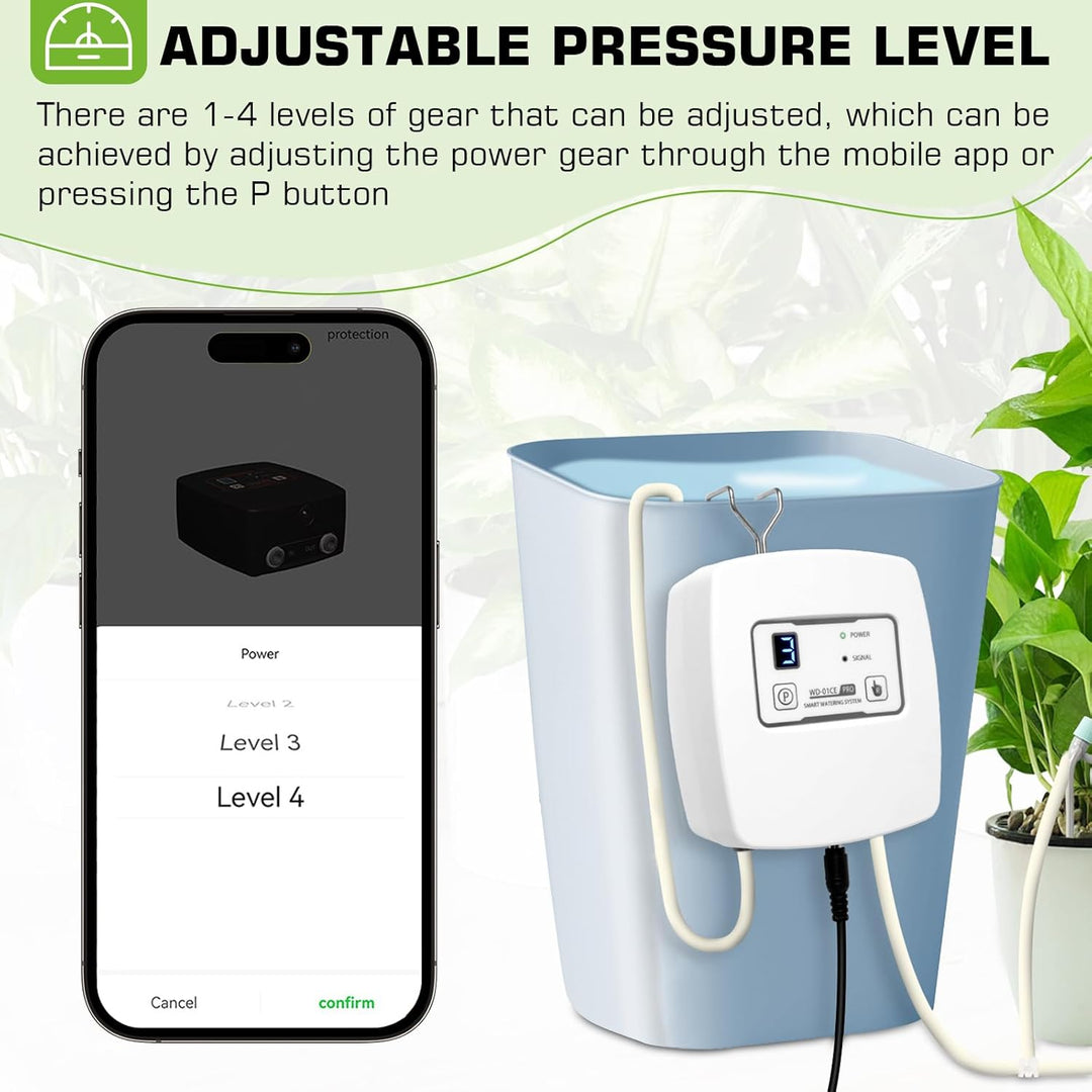 WIFI Automatisches Bewässerungssystem, Tropfbewässerungsset Gesteuert über APP, Automatisches Bewäss